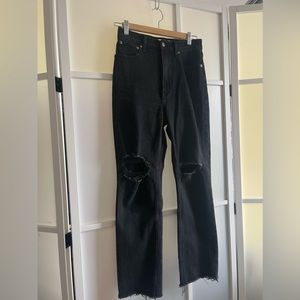 Abercrombie & Fitch Ultra High Rise Ankle Straight Jean